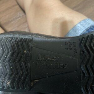 Alice + Whittles Black Ankle Rain Boots (Size 9)